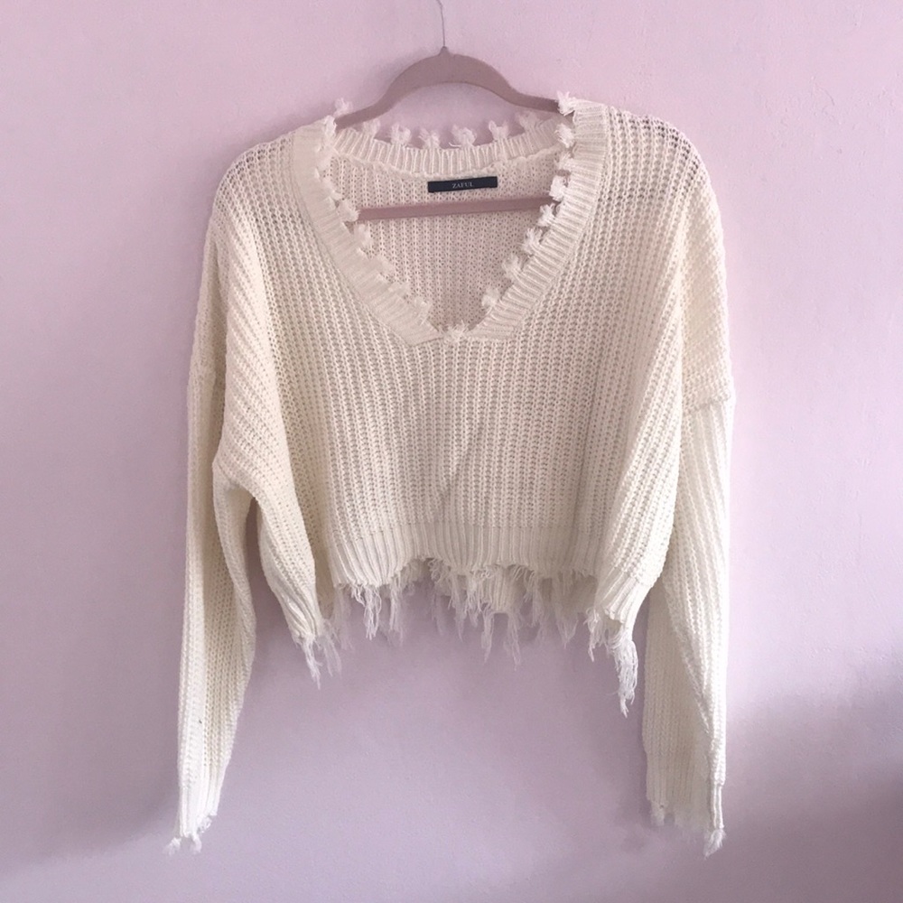 Cropped sweater